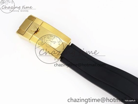 EDITION DAYTONA STRAP 116518 DIAL 1:1 YG BLACK RUBBER APSF ON SH4130 BEST OYSTERFLEX 0426